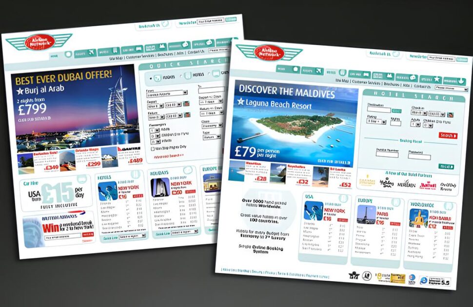 airline network homepage